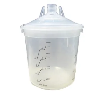 Disposable Plastic Mixing Cup System for Automotive Paint Spray Preparation