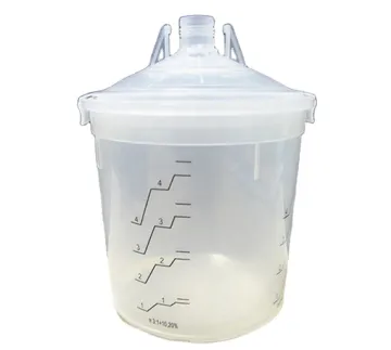 Disposable Plastic Mixing Cup System for Automotive Paint Spray Preparation