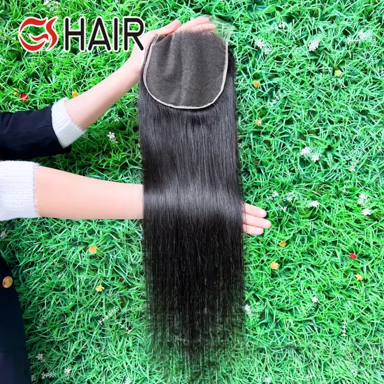 Bone Straight Transparent Pre Pluck HD Lace Closure Wigs from GS 4*4 5*5 Human Hair Vendors