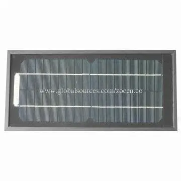 Mono Black Solar Panel, 5Wp, Sized 340 x 163 x 25mm