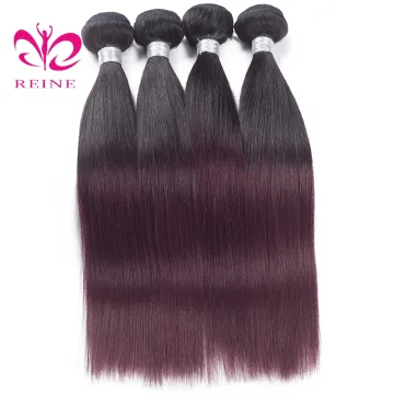 8A grade  color ombre 99j hair weave red braiding hair piece, human hair weave bundles