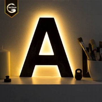 outdoor indoor Custom metal stainless steel halo-lit letter