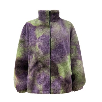 Hoogwaardige aangepaste logo oversized heren fleece sherpa jas fabriek