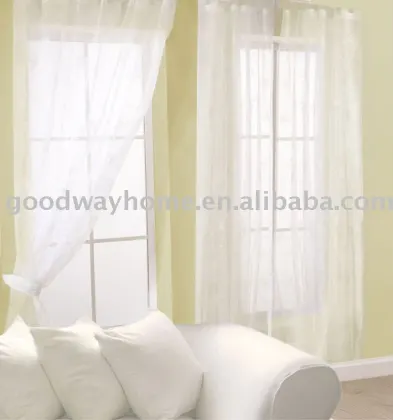 voile window curtain