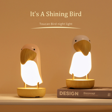Wholesale LED Rechargeable Wooden Animal Bird Lamp