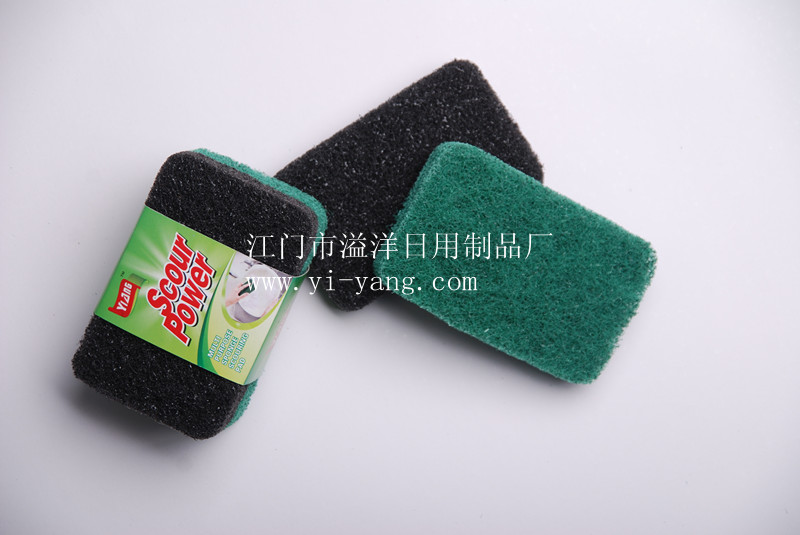 Scouring Pad with Handle Brush (6018)