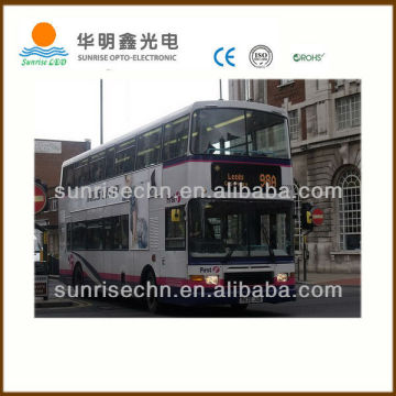 hot item 2013: 17 inch bus advertising display in amber and red color