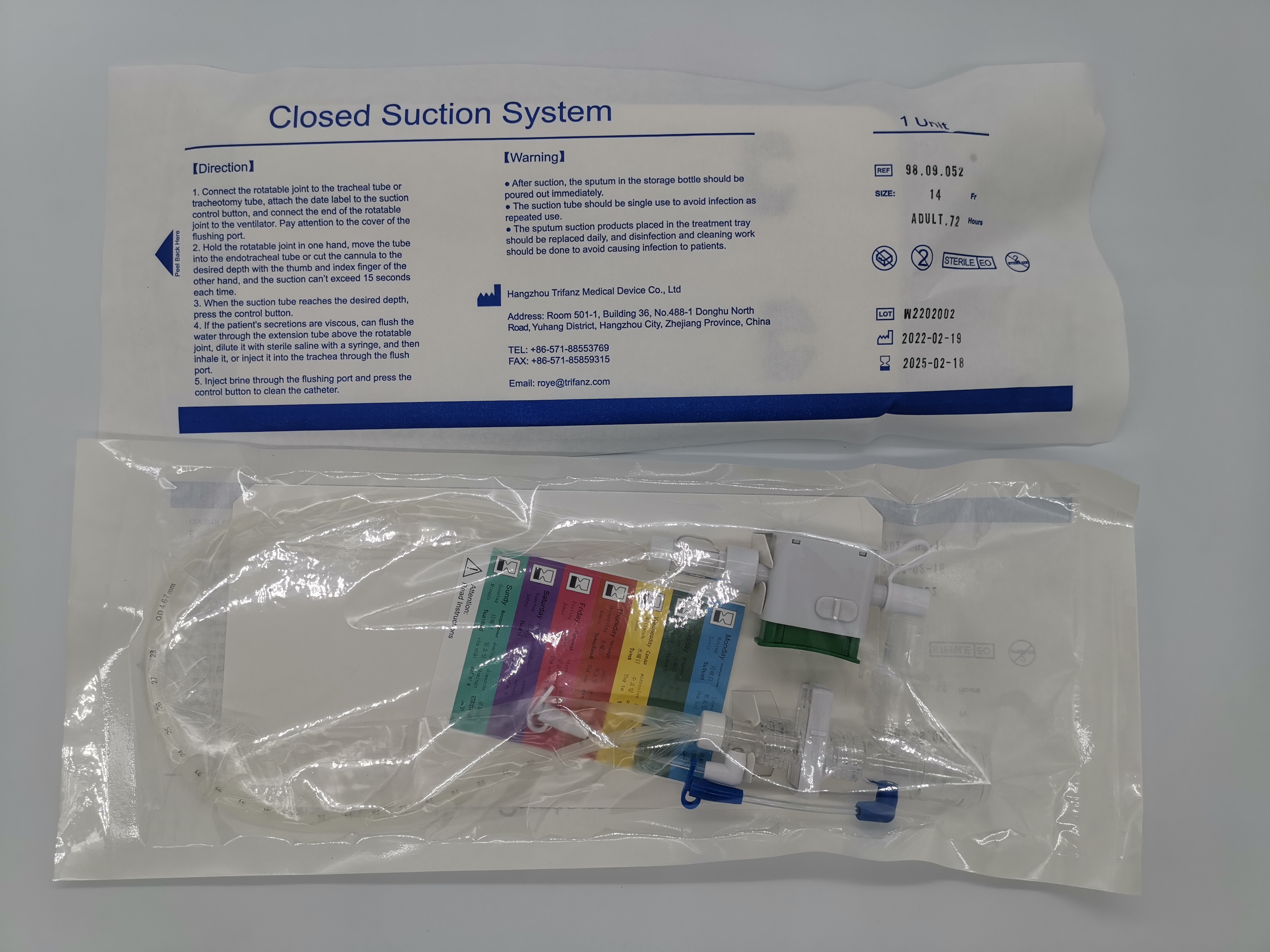 72h closed suction system