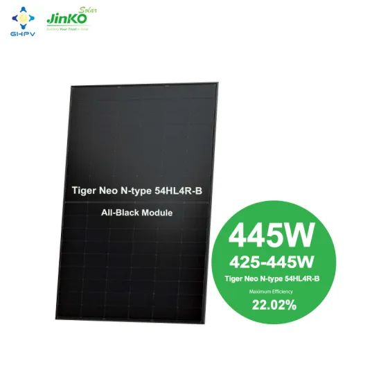 425 Watts Jinko Tiger Neo N-type Solar Panels: 54HL4R-B MONO-FACIAL, 435Wp All Black PV Module