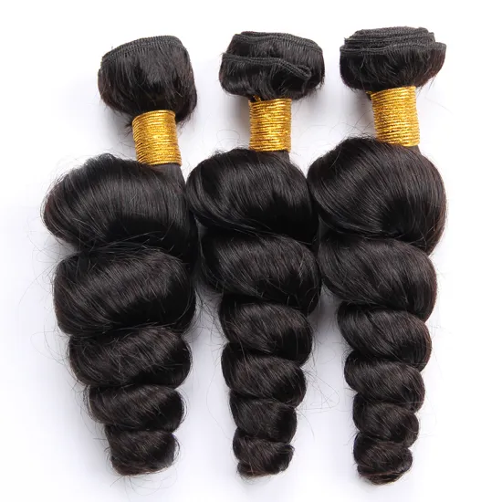 100% Indian human hair loose wave virgin hair
