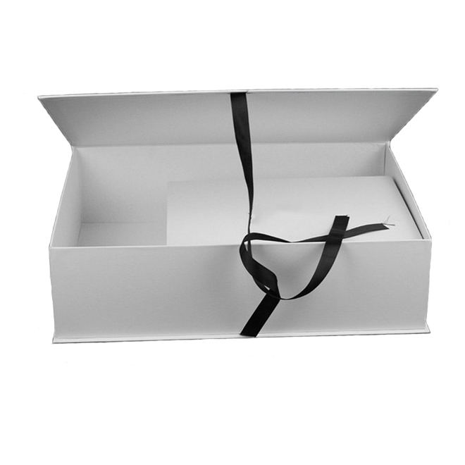 Ribbon Closure Paper Gift Box