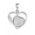 Opalite Love Heart Birthstone Pendant Gemstone Necklaces for Women