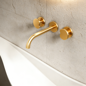  basin tap Double Lever Concealed Basin Mixer Supplier