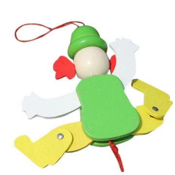 Wooden Clown Puppet