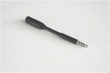 Black/White 15cm/ 6 Inch 4Pole 3.5mm Male to Female Stereo Audio Aux Adapter Convertor Cable