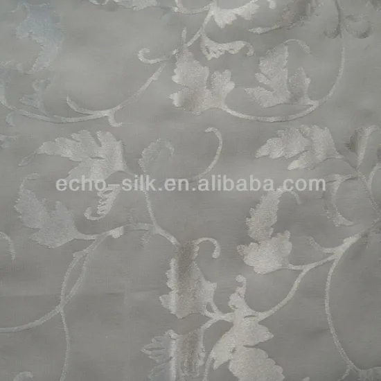 Antique" silk satin jacquard brocade fabric