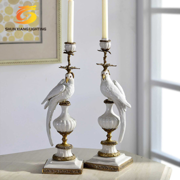 China Luxury Ceramic Antique Candle Holders for Home Decor