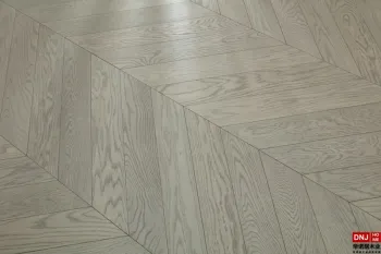 LIGHT GREY color white brushed fishbone multi-layer flooring