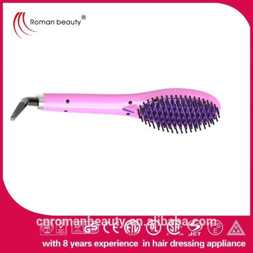 Professional household electric hair straightening brush for woman