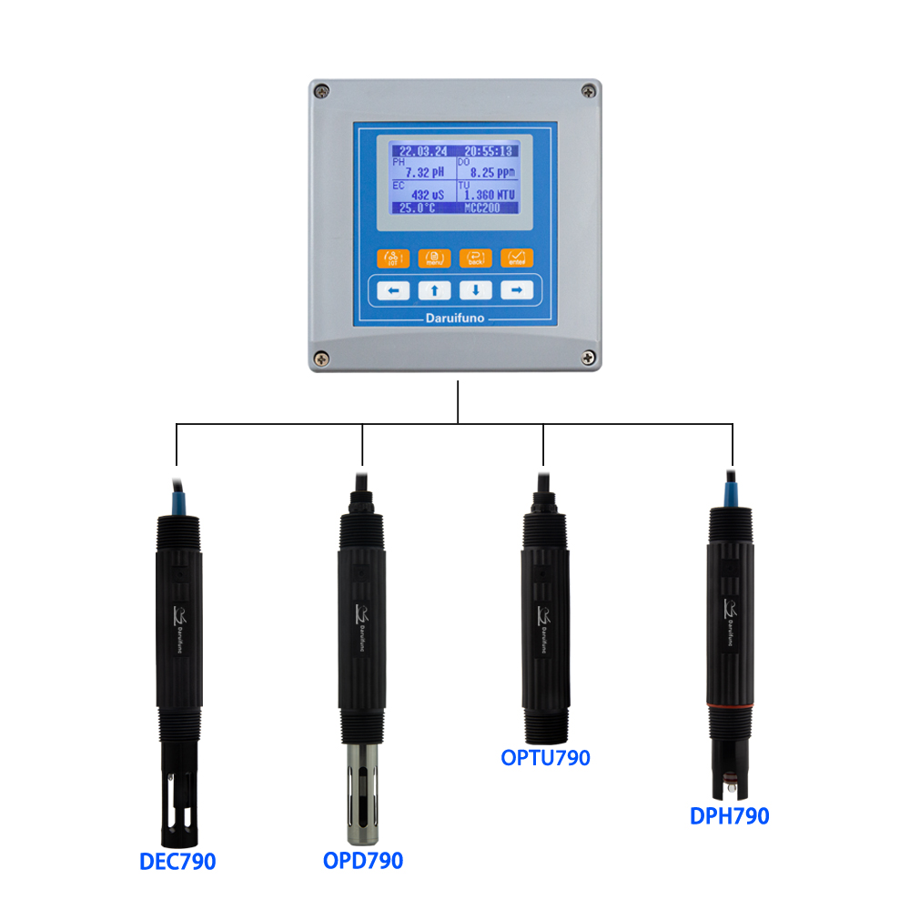 PH EC DO TU Multiparameter Wasserqualitätsmesser