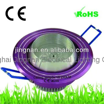 fall ceiling lights for home downlight 3x1w