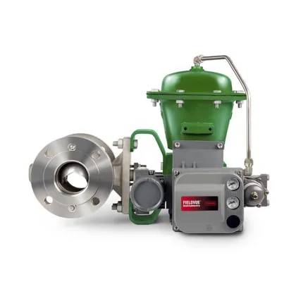 Professional FISHER V200 Series Vee-Ball Rotary Control Valve with Flanged Body, HD Ball Seal and Segmented Ball Technology