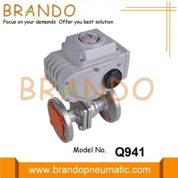 DN25 Flanged Electric Actuator Ball Valve Stainless Steel