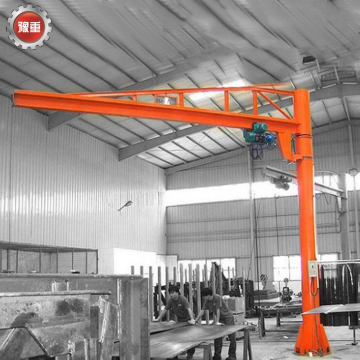1 Ton Double Jib Crane with 10m Hoist - Horizontal Floor Mounted