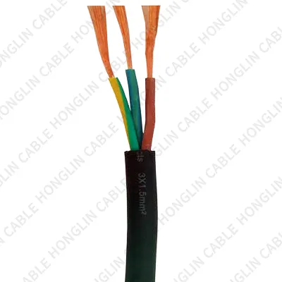 JHS Waterproof Rubber Submersible Cable - Multi-Core Flexible Rubber Sheathed Wire