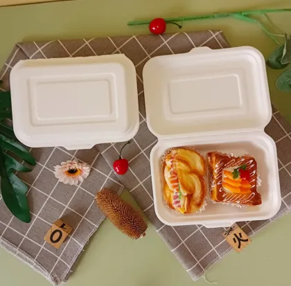 Custom Green Fast Food Trays: Disposable Eco Pulp Tableware 9 Inch