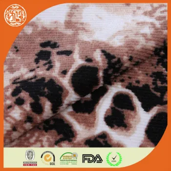 Hot fashion pattern print polyester knitting corduroy