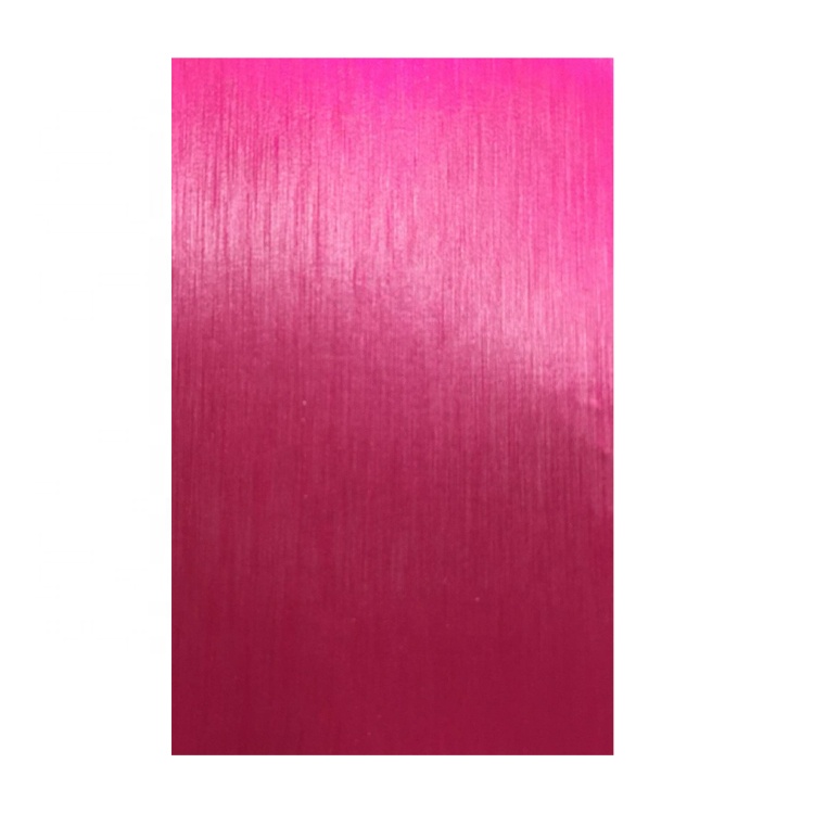 Brushed metal back sticker for cutting machine