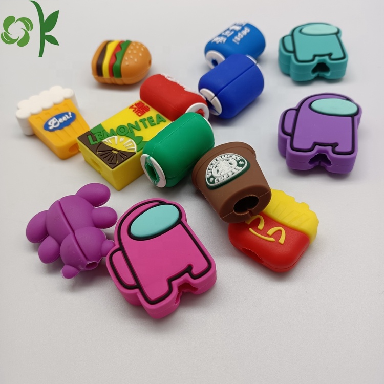 Cartoon Design Silicone Charger Wire Cable Protector