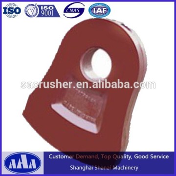 High manganese steel hammer crusher spare parts hammer mill spare parts hammer breaker spare parts