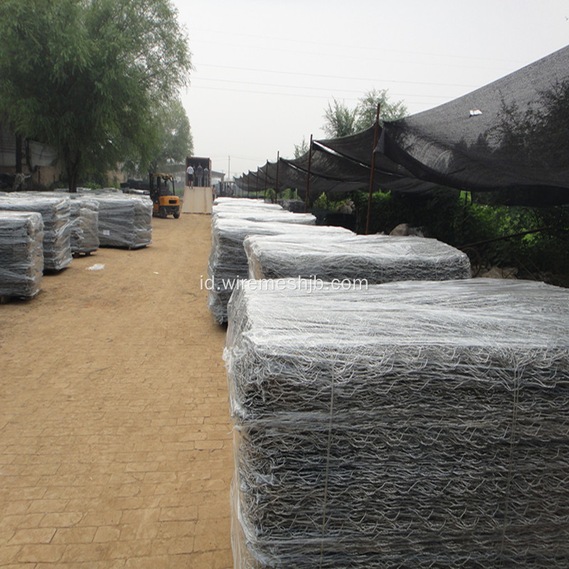 3.0 mm Galvanized Gabion Box untuk River Bank Project