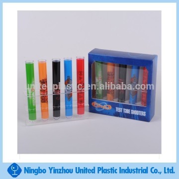 5pcs test tube with rack and color box packaging