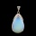 Natural teardrop quartz crystal stone inlaid with colorful Zircon Pendant water drop therapy chakra jewelry