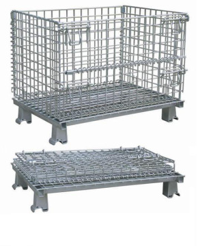 Stackable Cage, Warehouse Cage, Storage Mesh Container, Wire Mesh Basket