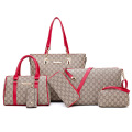 6 In 1 Women's Bags Set Leather Bags