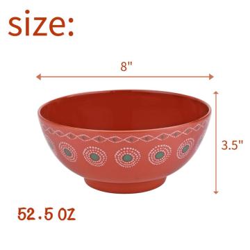 8" Melamine Deep Bowl Set of 6