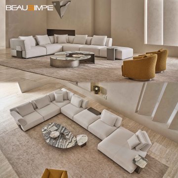 Canapé design de luxe Hatton Canapé modulaire en lin de qualité supérieure