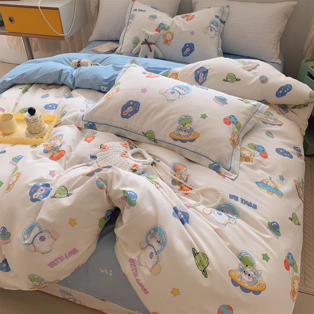 Circumnavigation of space patchwork bedding wholesale