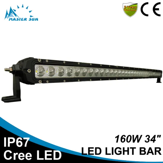 Waterproof 34inch 160w led tractor work light car led light bar off road led light bar