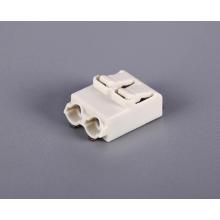 Conector de fio montado em superfície de 2 maneiras