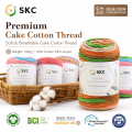 Atacado de fio de tricô de leite resistente à abrasão de alta tenacidade ecológico 5 camadas 100g/2mm fio misturado de tingimento arco-íris