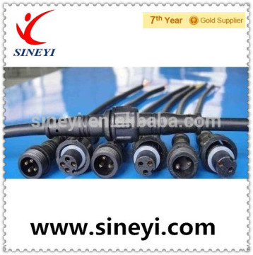 IP67 waterproof industrial plug and socket LED light male female connector