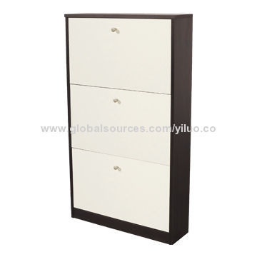 White MDF Three-layer Cabinet, Measures 59*16.8*104cm