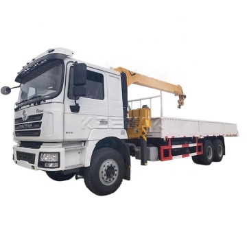 Shacman 10 Ton Cargo Truck with Hydraulic Telescopic Boom Crane