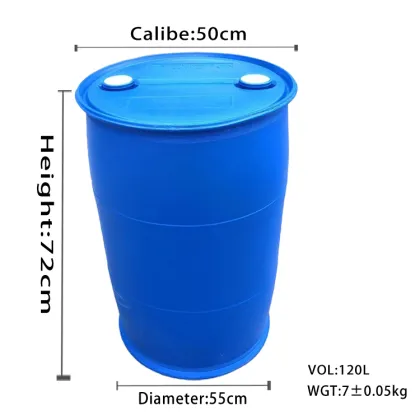 120L Double-Ring Closed Plastic Bucket for Chemicals and Fertilizers
