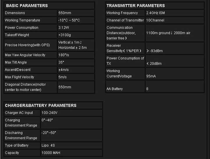 550 Camera Drone